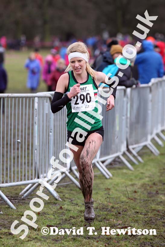Lucy O'Gorman (Sale) senior women Northern Cross Country Champs, Knowsley Safari Park. Photo: David T. Hewitson/Sports for All Pics